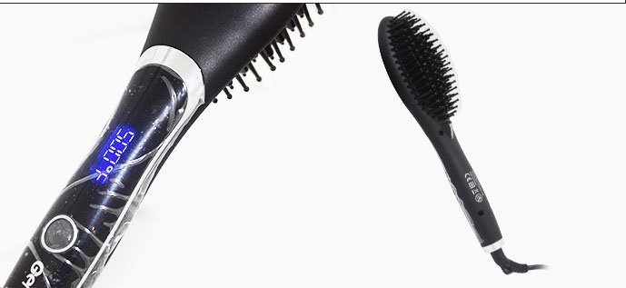 Gemei GM-2972 Professional Hair Straightener Brush For Sleek And Straight Hair