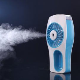 Handheld Mini Fan Cartoon Portable Hand Held Desk Rechargerble Personal Ultra-quiet Cooling Fan Mini Air Humidification For Home
