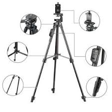 VCT-5208 Mobile phone tripod Camera tripod The bluetooth shutter for phone iso and Android