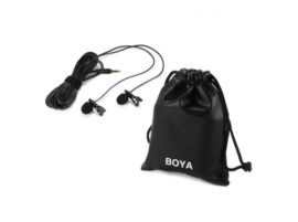 Dual Clip Microphone For Smartphone- (BOYA, BY-LM400)