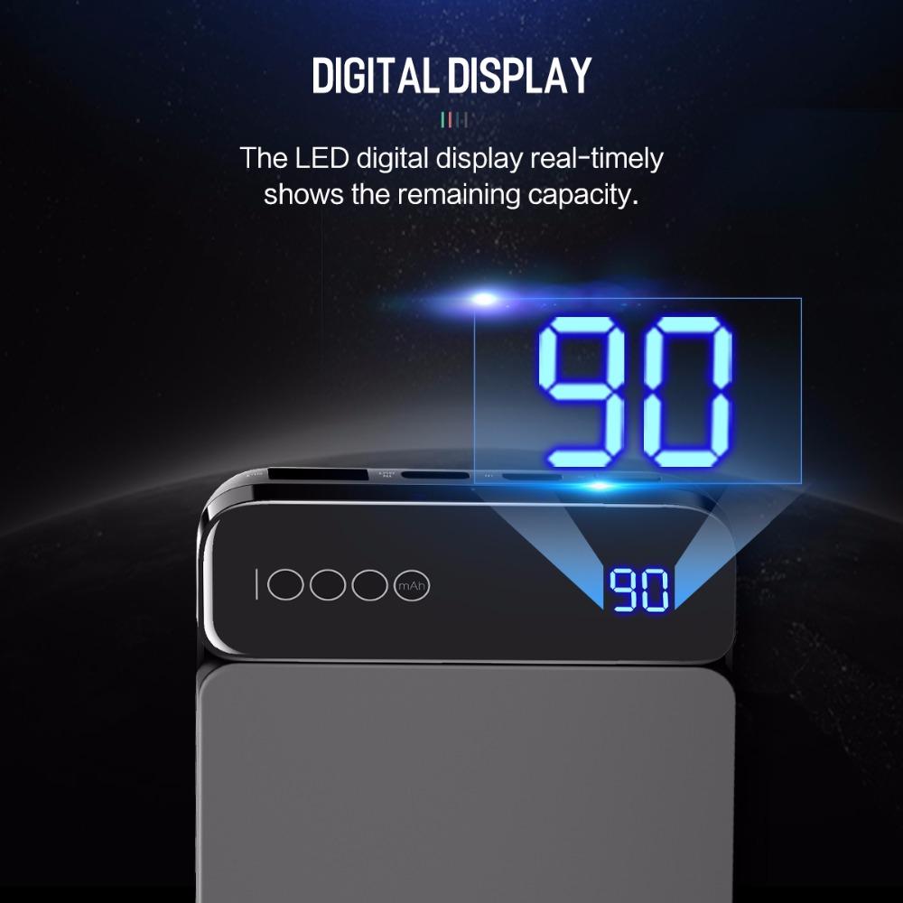 ROCK P38 Power Bank 10000mAh with Digital Display