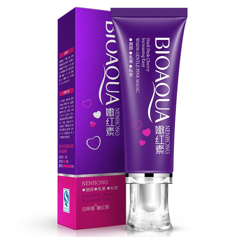 BIOAQUA Pink Cherry Lip Private Part Nipple Bleaching Whitening Pinkish Cream - 30 gm
