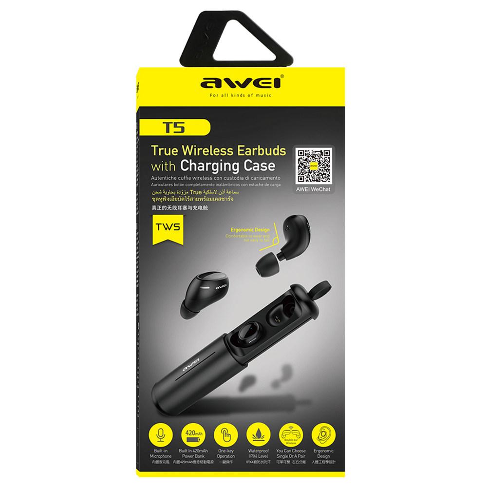 AWEI T5 Mini Dual Ear Bluetooth