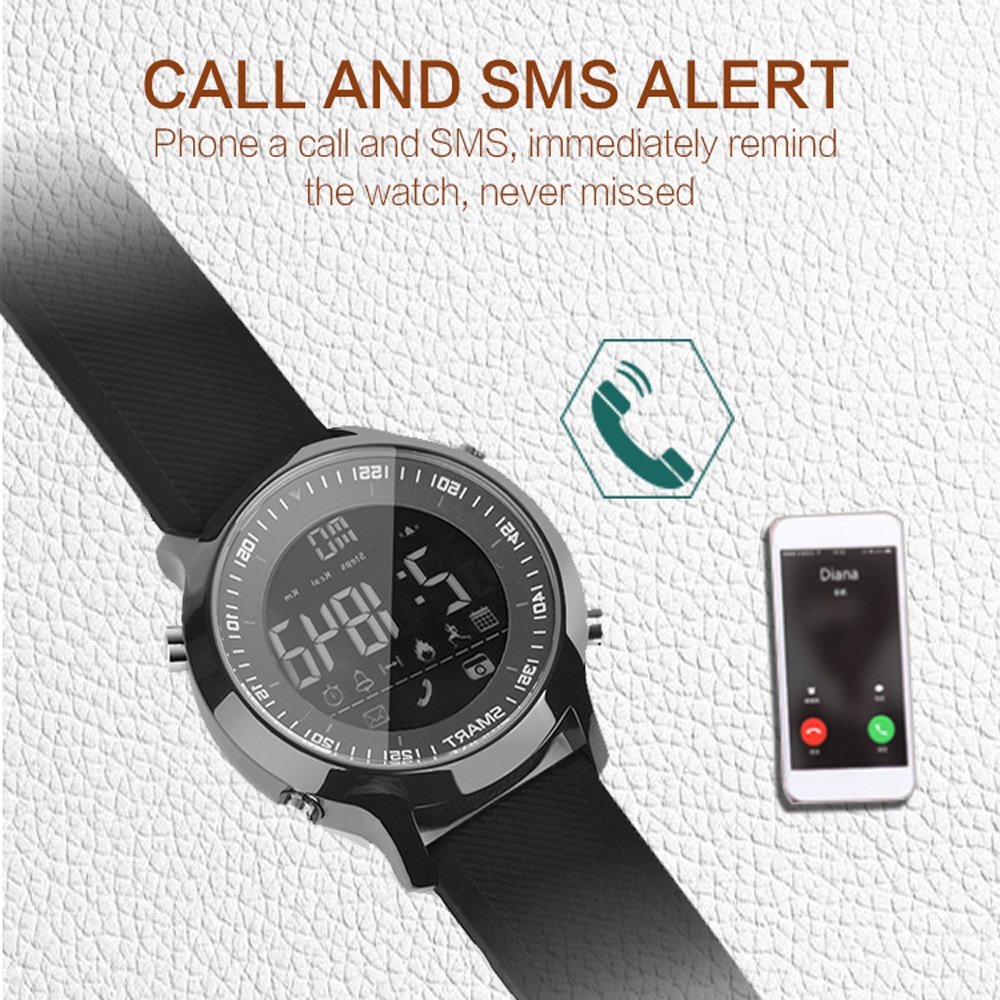 EX18 Smart Watch IP68 Waterproof Passometer Message Remind Ultra-long Standby Swimming Sport Smartwatch Men Women