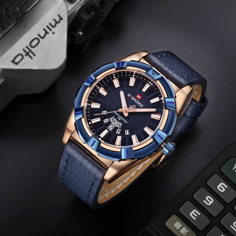 NAVIFORCE 9118 Luxury Brand Analog Quartz Sports Waterproof Wristwatch