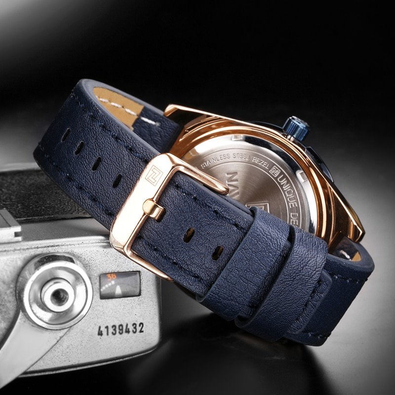 NAVIFORCE 9118 Luxury Brand Analog Quartz Sports Waterproof Wristwatch