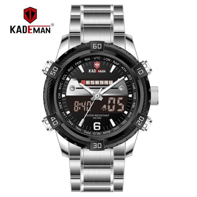 KADEMAN 6173 Casual Watch - k6173-sb-w-s