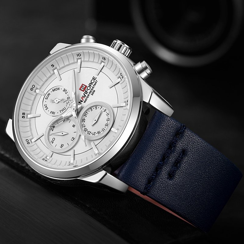 NAVIFORCE NF9148  Leather Analog Wrist Watch