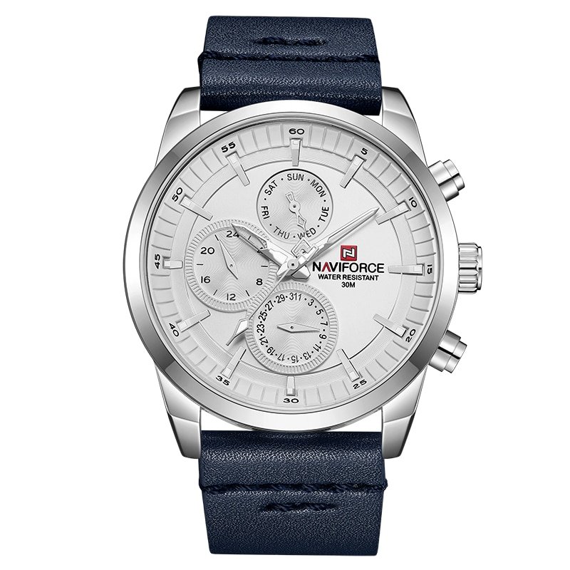 NAVIFORCE NF9148  Leather Analog Wrist Watch