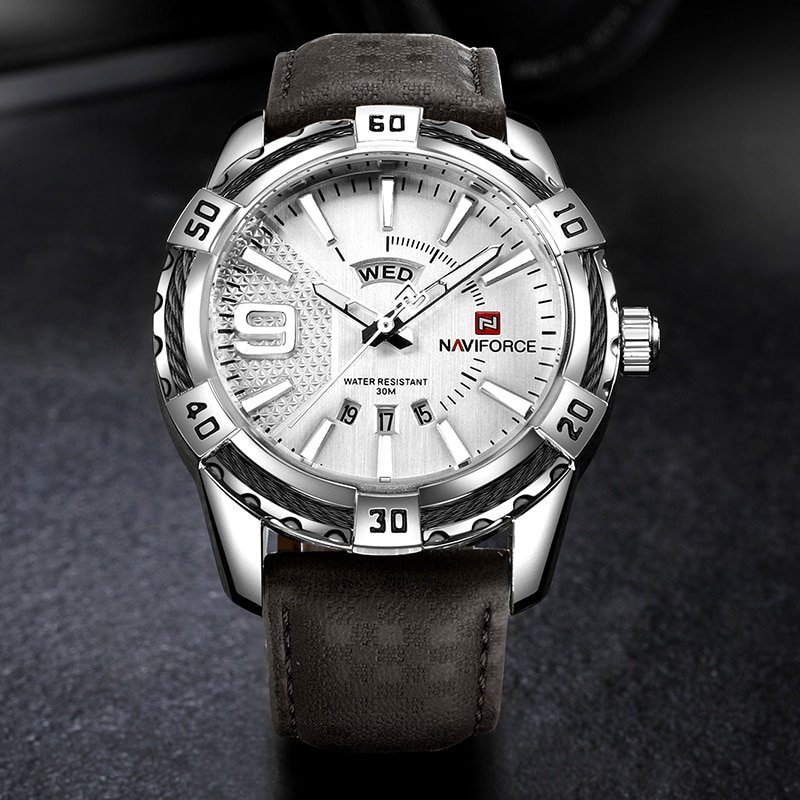 Naviforce 9117 Casual Quartz PU Leather