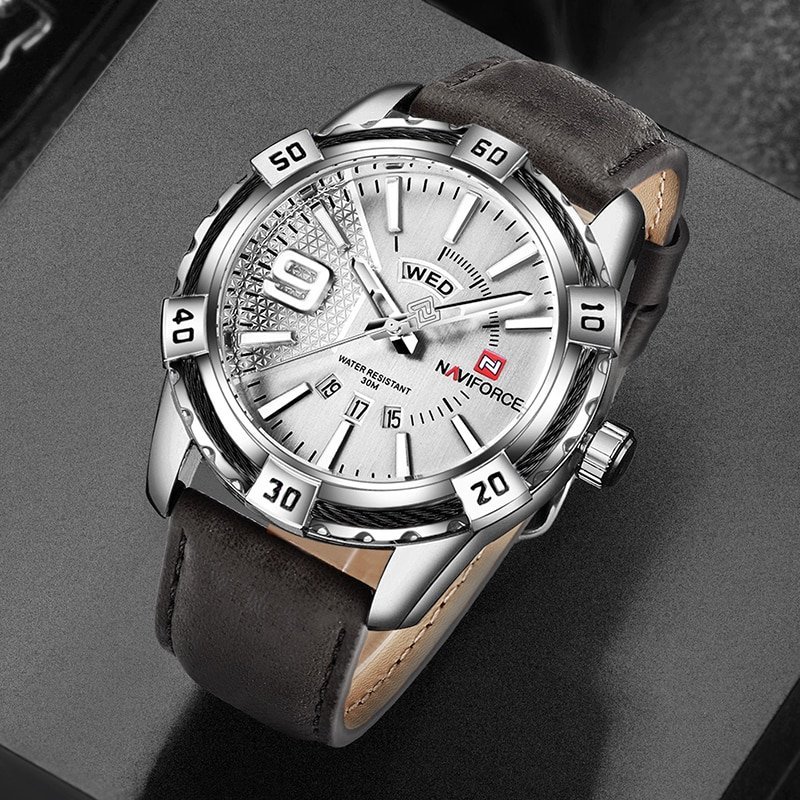 Naviforce 9117 Casual Quartz PU Leather