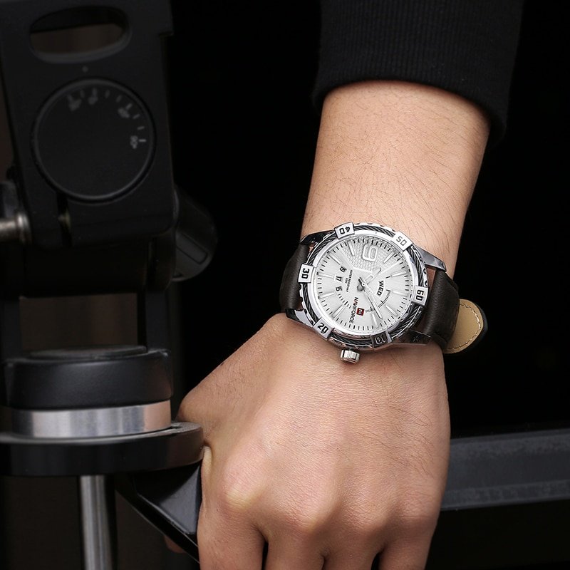 Naviforce 9117 Casual Quartz PU Leather