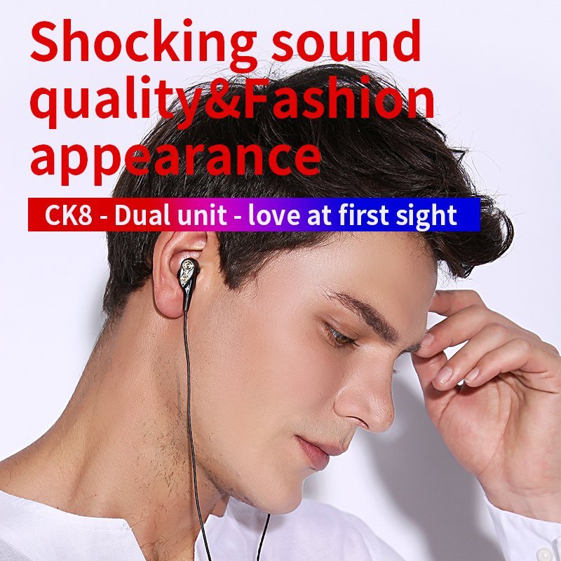 QKZ CK8 Dual Driver Earphones