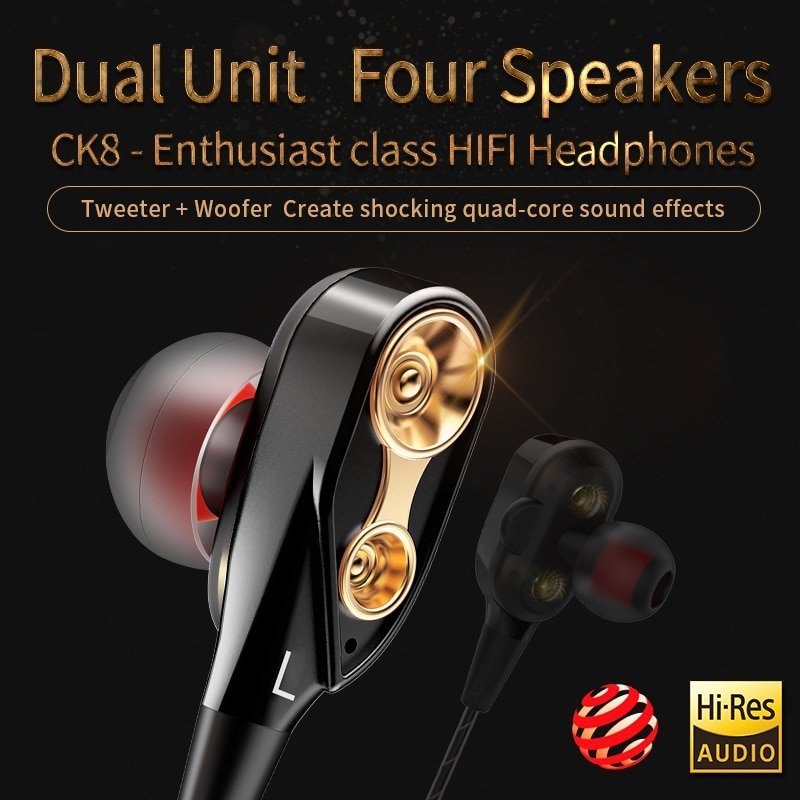 QKZ CK8 Dual Driver Earphones