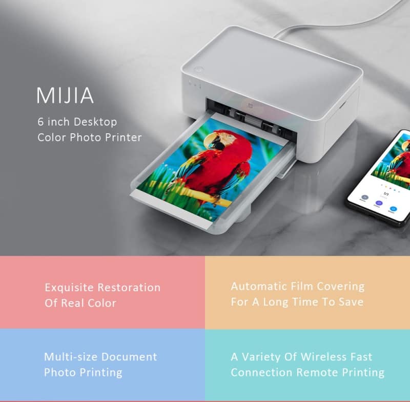 Xiaomi Mijia Smart Portable Wireless 6 inch Photo Printer