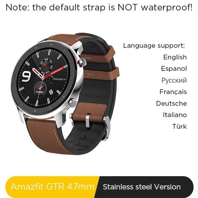 Xiaomi Amazfit GTR Smart Watch 47mm - Stainless Steel