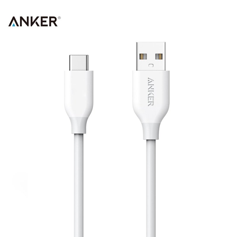Anker PowerLine 3ft USB-C to USB 3.0 Cable – White