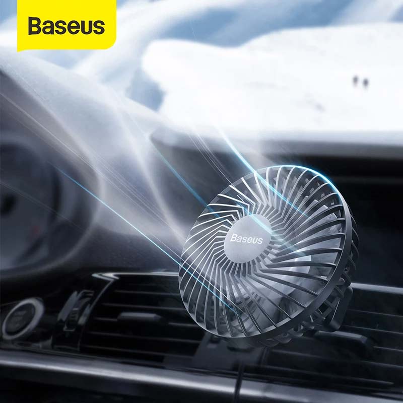 Baseus Air Vent Mounted USB Fan 3 Speed Car Fan