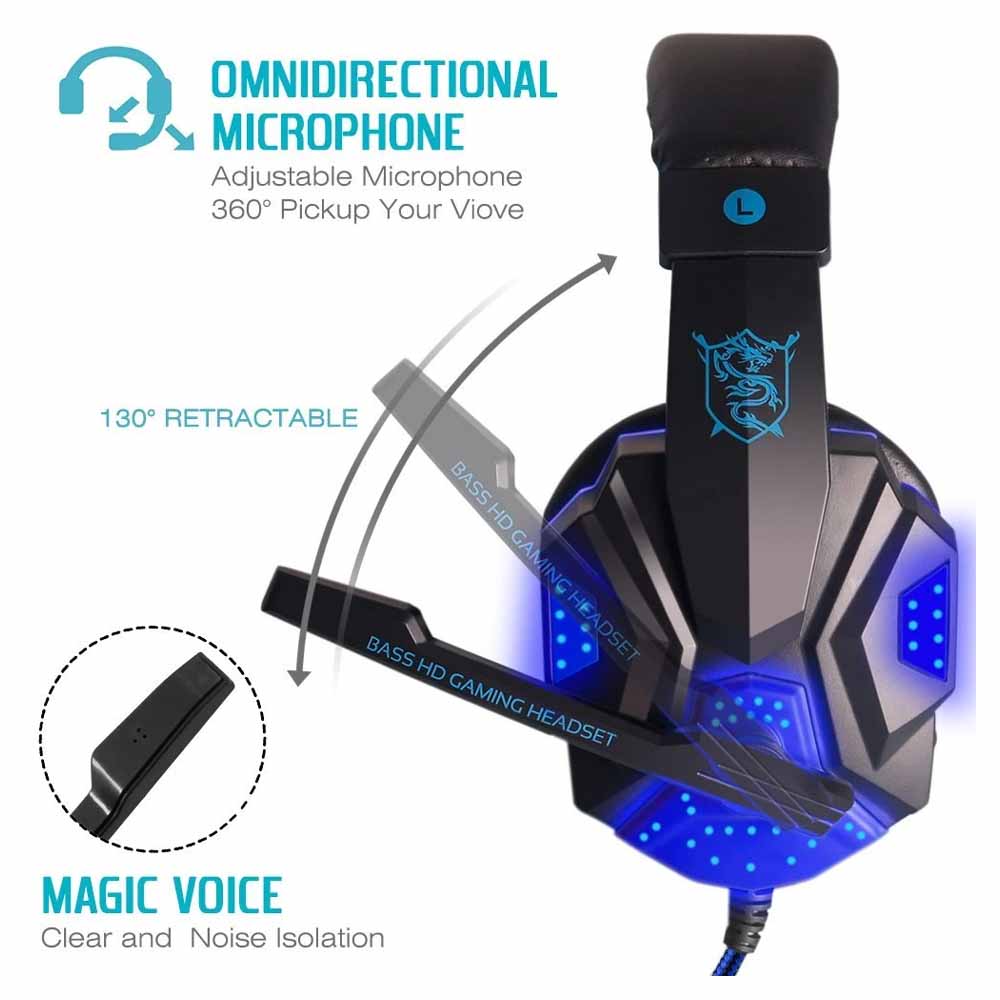 Plextone PC780 Gaming Headset with Mic 3