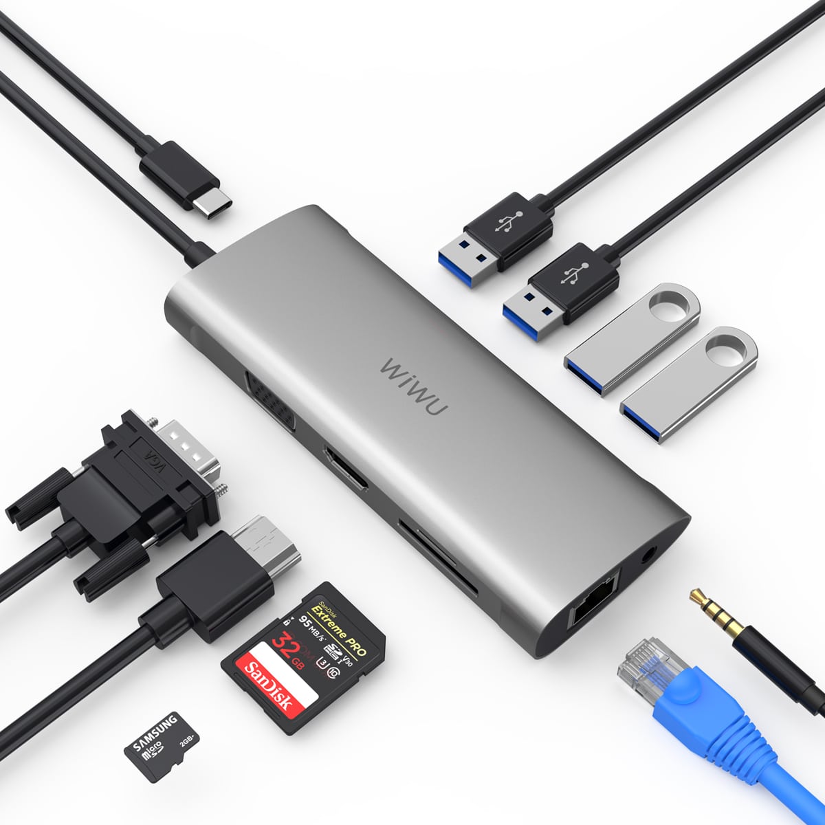 WiWU Alpha 11 in 1 Type C Multi Adapter Hub