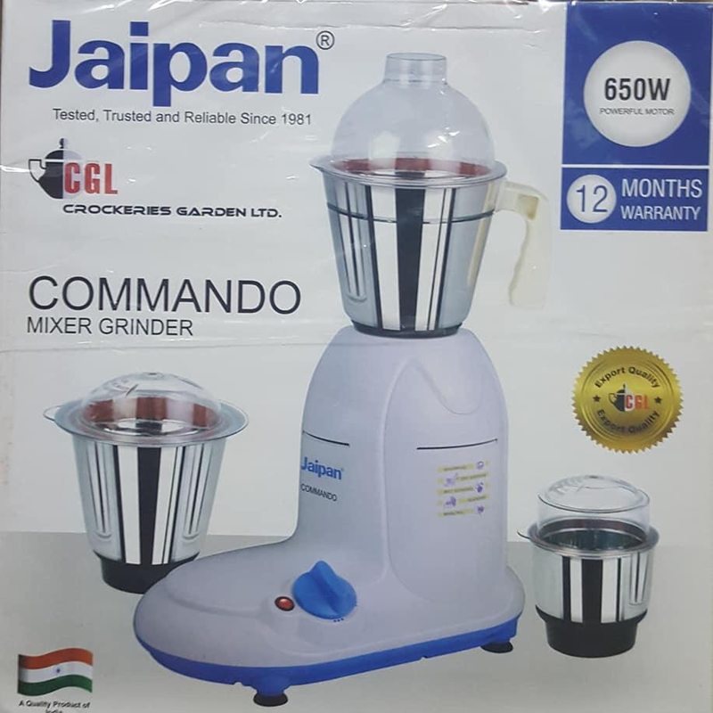 Jaipan Mixer Grinder Blender Commando 650W 1