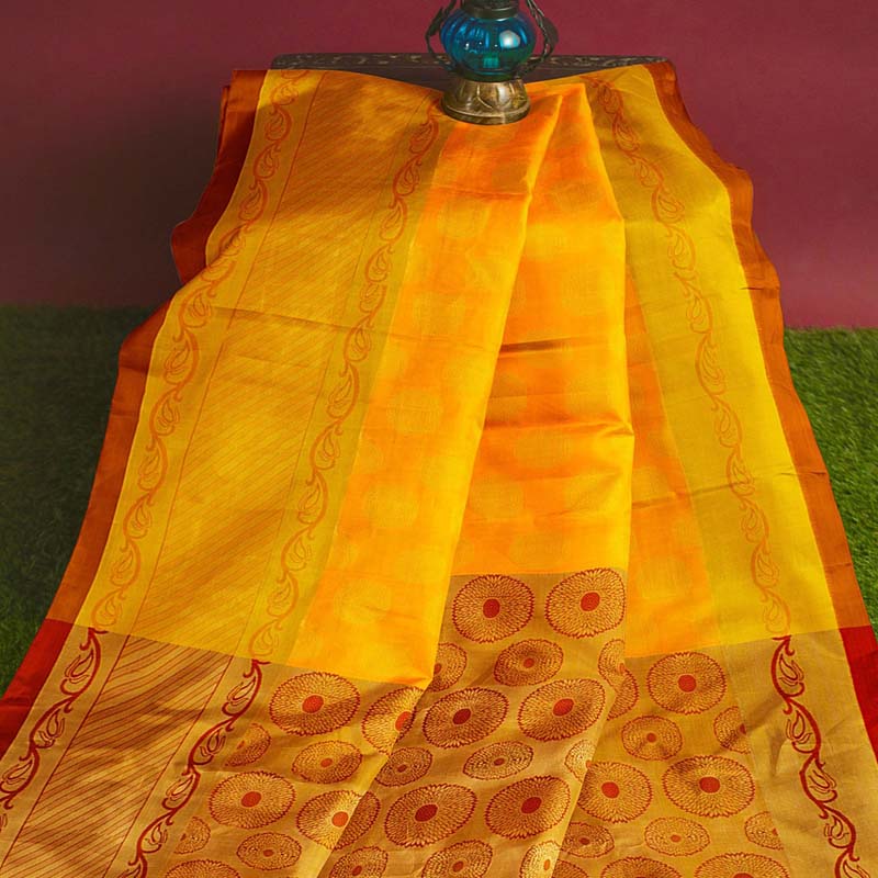 হলুদ মৌচাক শাড়ি ৫