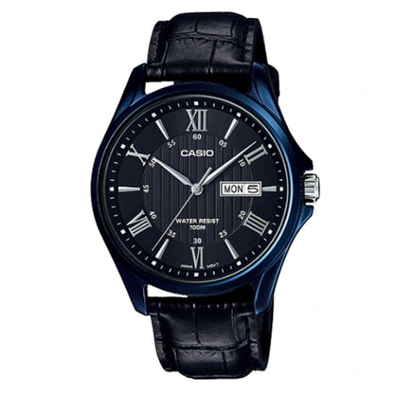 Casio MTP-1384BUL-1AVDF Day-Date Analog Watch