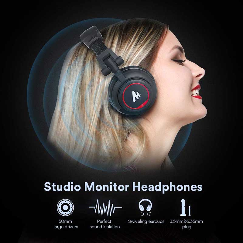 Maono AU-MH501 Professional Studio Monitor Headphone
