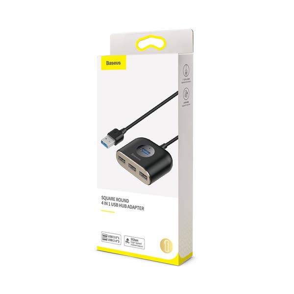 Baseus Square Round 4 in 1 USB Hub Adapter 2