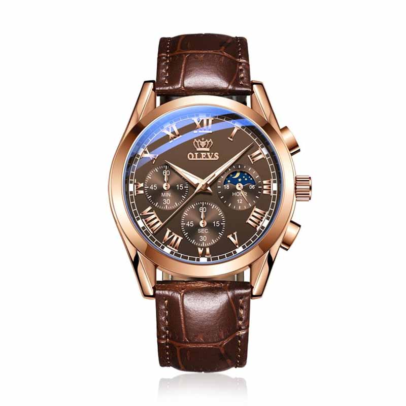 OLEVS 2871 Watch - Brown