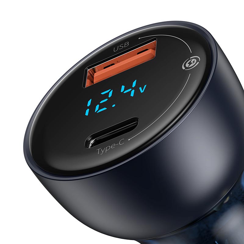 Baseus Particular Digital Display QC+PPS Dual Quick Charger Car Charger 65W 4