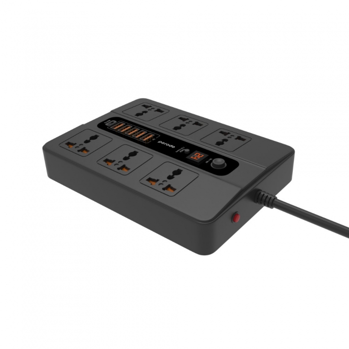 Porodo 5 USB 6 AC Output 1 USB-C PD 2