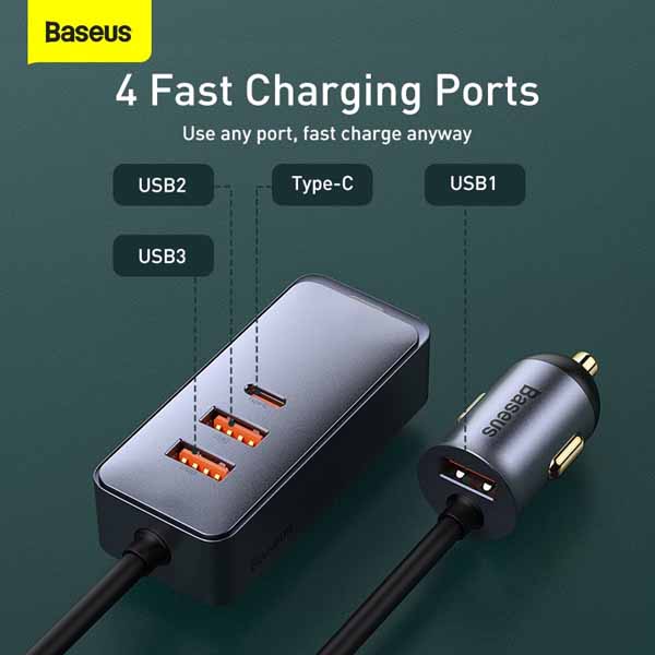 Baseus 120W USB Type C Car Charger