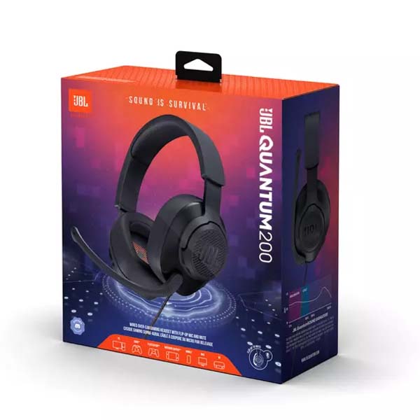 JBL Quantum 200 Wired Gaming Headphones 3