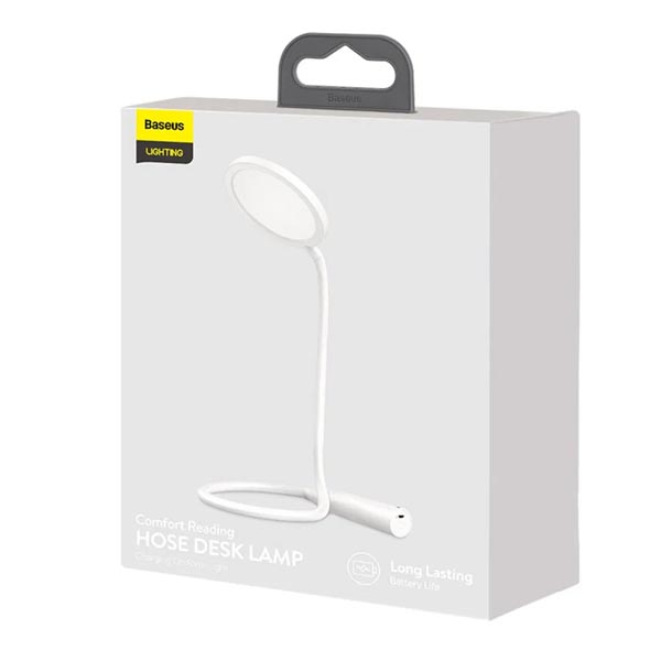 Baseus Comfort Reading Charging Uniform Light Hose Desk Lamp White DGYR-02 4