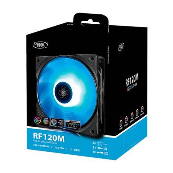 Deepcool RF120M 5-in-1 5x120mm RGB PWM Fan 5