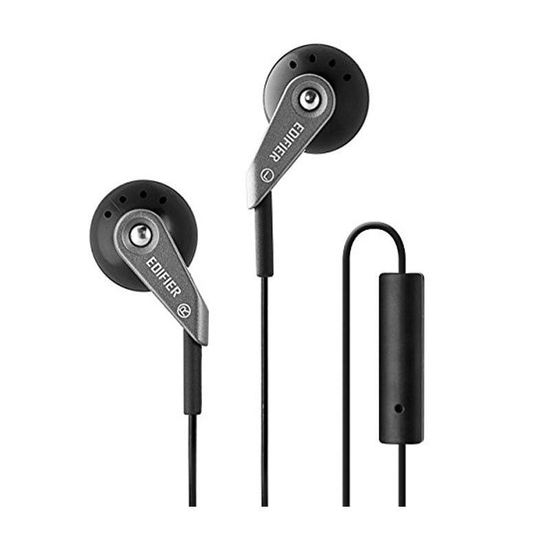 Edifier P185 Hi-Fi Classic Earbud Style Earphones With Microphone (Grey)