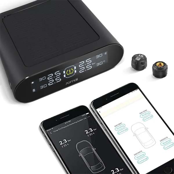 70mai Tire Pressure Monitor System Lite Smart Car TPMS Solar External Sensors 2