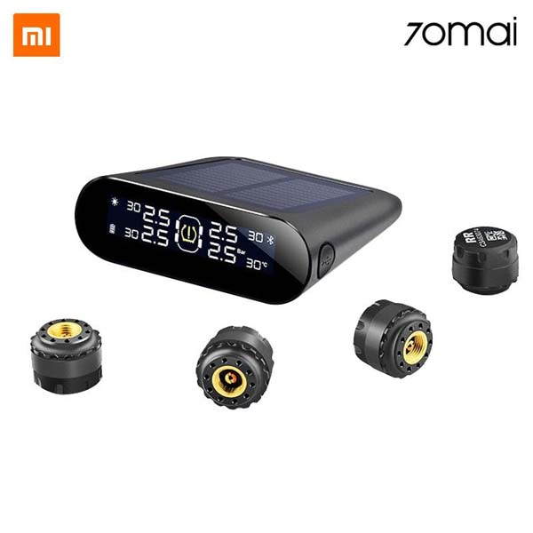 70mai Tire Pressure Monitor System Lite Smart Car TPMS Solar External Sensors1