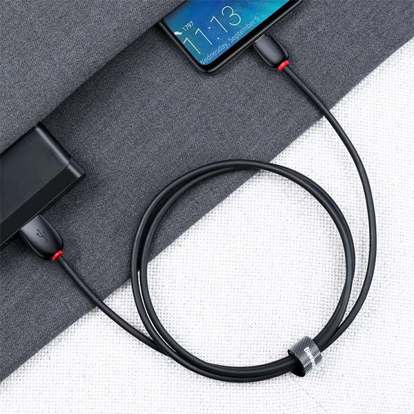 BASEUS CATZS-01 PURPLE RING HW QUICK CHARGING TYPE-C CABLE 1M 40W 2
