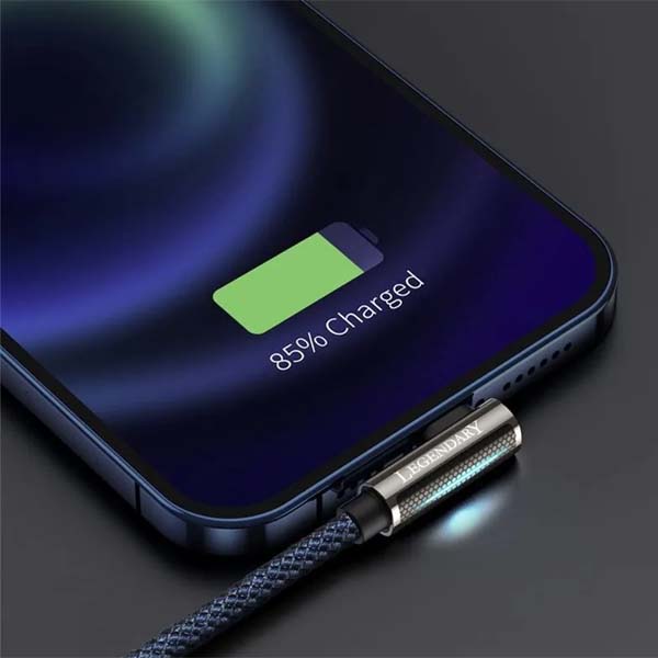 Baseus CACS000109 Legend Series Elbow Fast Charging Data Cable USB to iP 2.4A 2m Blue 2