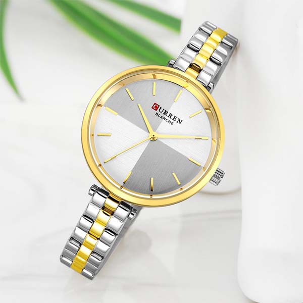 CURREN 9043 Luxury Stainless Steel Strap Women Watch 4