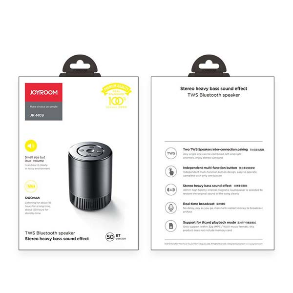 JOYROOM JR-M09 Portable Bluetooth Speaker