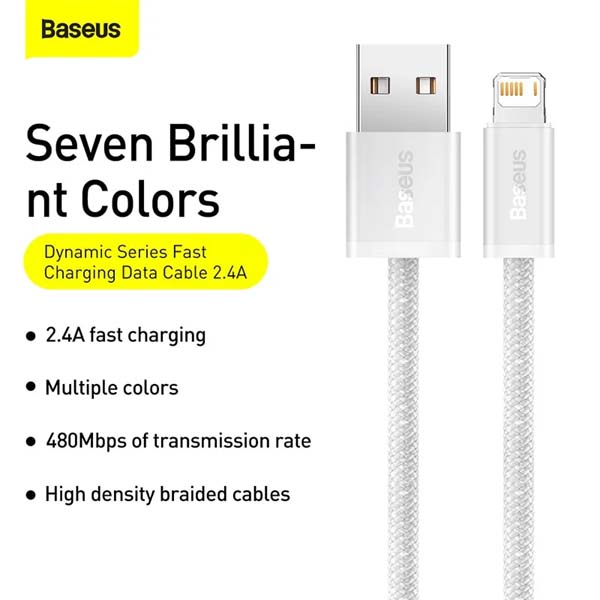 Baseus CALD000403 Dynamic Series 20W Fast Charging Data Cable For Iphone 11 12 13 2.4A 1m 2