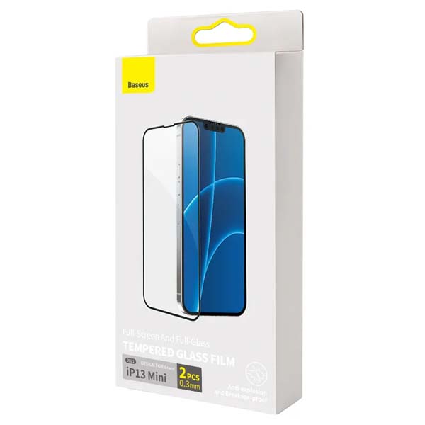 Baseus Full-glass Tempered Glass Film For iPhone 13 13Pro 6.1inch 2021 2pcs pack 03