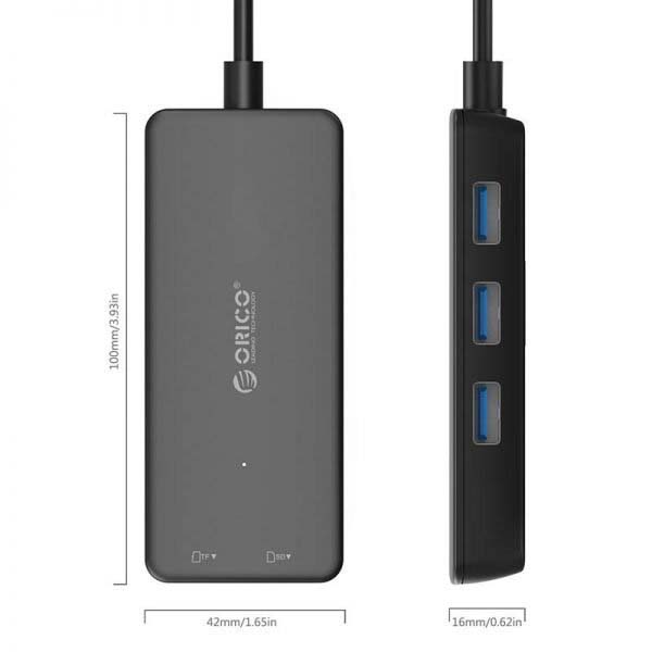 ORICO USB2.0 HUB with Card Reader (H3TS-U2-V1)