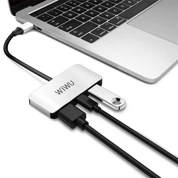 WiWu Alpha C2H 3 in 1 USB Type-C Hub 1