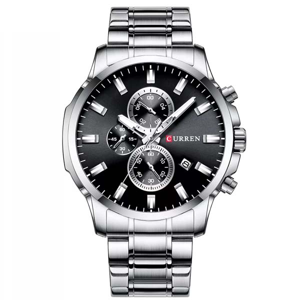 curren 8348 Watch Men - Silver - Black
