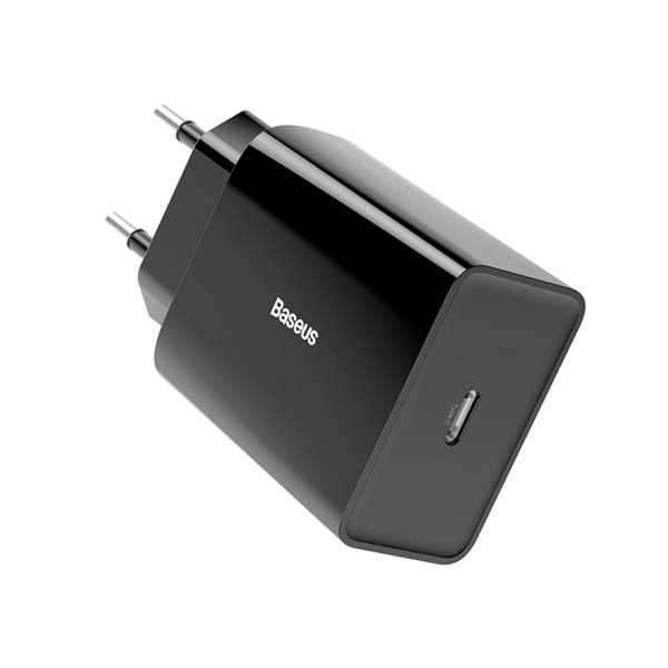 Baseus Speed Mini PD Single Type-C Quick Charger 18W EU (CCFS-X01) – Black