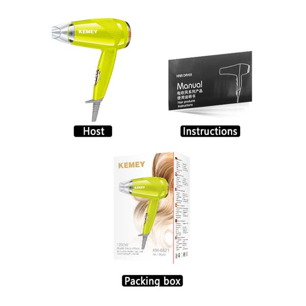 KEMEY KM-6821 hair dryer 2
